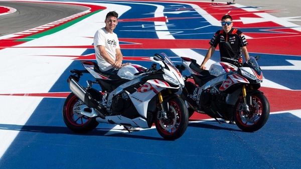 Aprilia, ad Austin presentate le livree speciali per RSV4 e Tuono V4