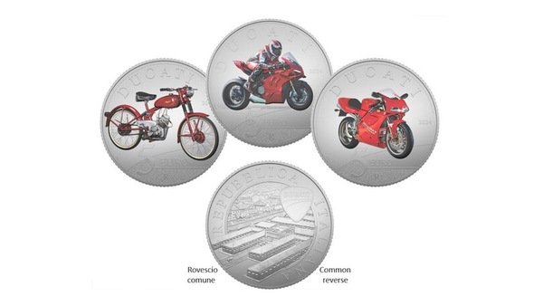 Le Ducati sulle monete: la collezione omaggio all'eccellenza del Made in Italy