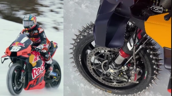 MotoGP sul ghiaccio? Pedrosa sfida il freddo sulla Red Bull KTM RC1