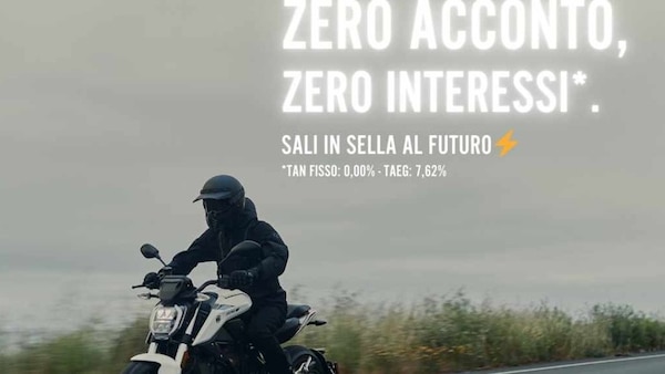 Zero Motorcycles attiva la promozione "Zero acconto, Zero Interessi”