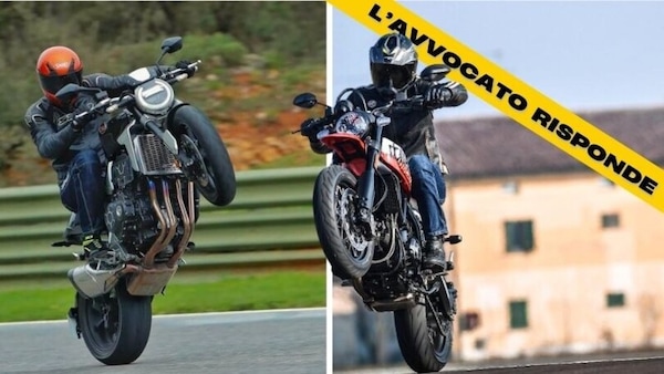 Impennare in moto, si può? Cosa dice la legge