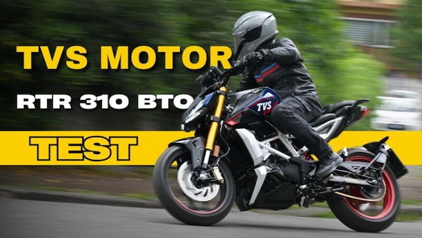 TVS, RTR 310 BTO: il video del test