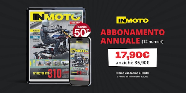 Sconto del 50% per l'abbonamento annuale a InMoto.it