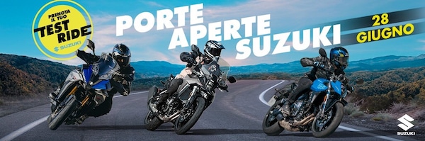 Suzuki "Porte Aperte": un’intera giornata di test ride in tutta Italia