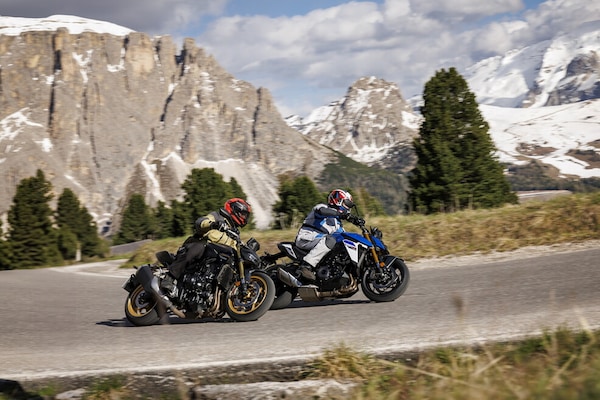 Honda CB1000 Hornet SP vs Suzuki GSX-S1000 EVO: le foto della sfida | Alpen Masters 2025