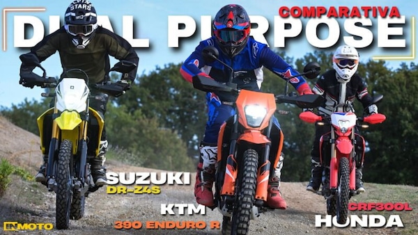 Comparativa dual purpose: Honda CRF300L vs KTM 390 Enduro R vs Suzuki DR-Z4S