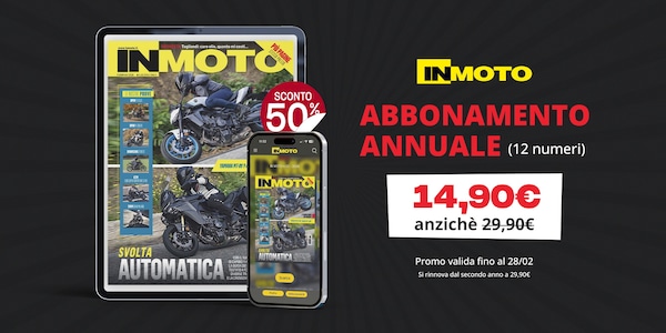 Sconto del 50% per l'abbonamento annuale a InMoto.it
