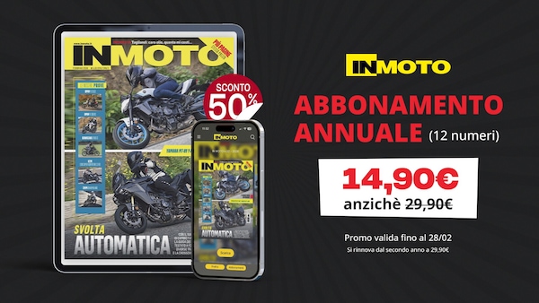 Sconto del 50% per l'abbonamento annuale a InMoto.it