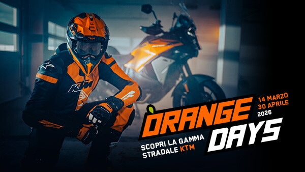 KTM Orange Days 2026: test ride e novità della gamma stradale nei concessionari