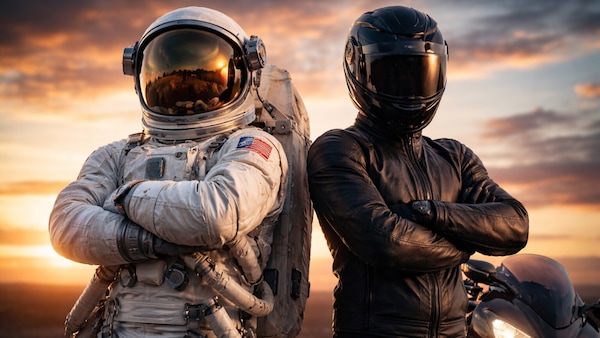 Perchè un motociclista è anche un po' astronauta