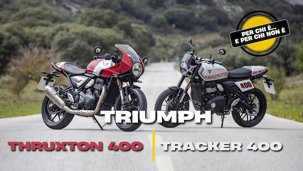 Triumph Thruxton 400 e Tracker 400: per chi sono (e per chi non sono)