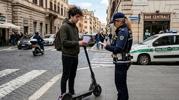 Monopattini elettrici, arrivano le prime multe per chi circola senza targa