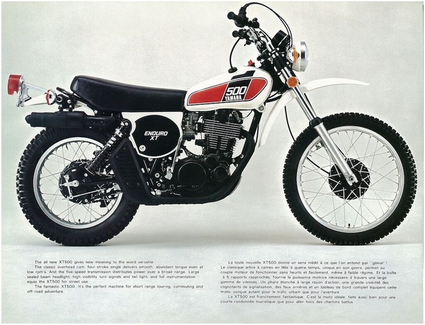 Yamaha XT500, spiegò alle moto il gusto dell’avventura