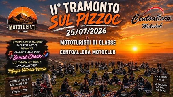 Moto sotto le stelle: torna il raduno sul Monte Pizzoc