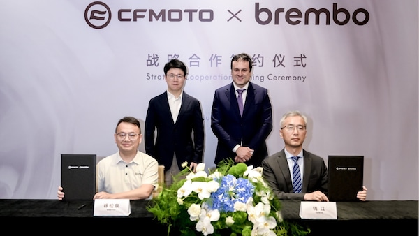 CFMOTO e Brembo insieme: partnership che va oltre la semplice fornitura