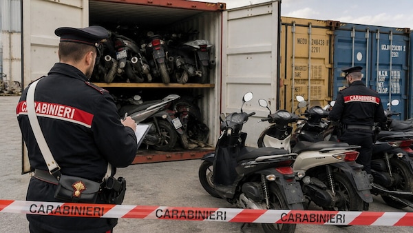 Scoperta una centrale di scooter rubati e pronti per l'Africa