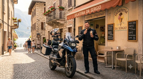 Partire all’alba, gelato e altre stranezze del motociclista estivo