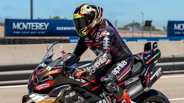 Biaggi con la Aprilia RSV4 X e 43 °: "La passione è un motore che non ha paura delle temperature"